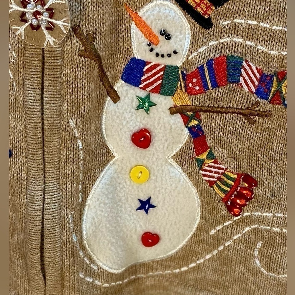 KIM ROGERS CHRISTMAS VEST SIZE SMALL - Picture 2 of 5